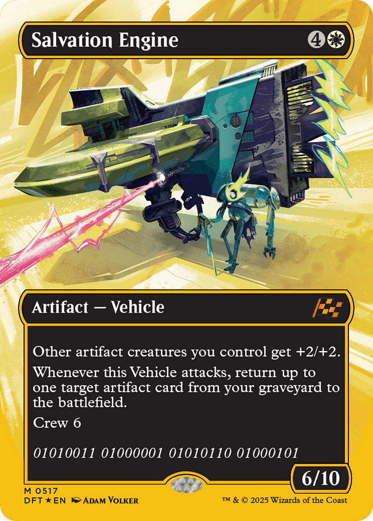 Salvation Engine (Borderless) (First-Place Foil) - [Aetherdrift] Foil
