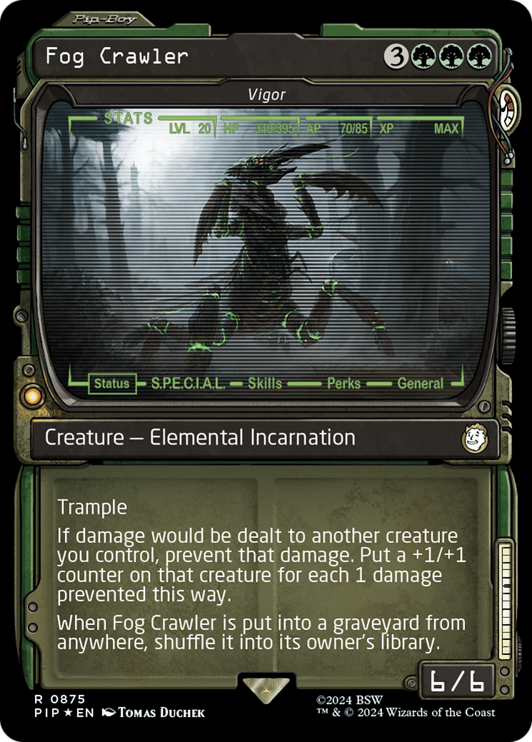 Fog Crawler - Vigor (Showcase) (Surge Foil): (Showcase) [Fallout] / Fog Crawler Foil