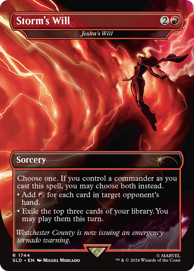 Storm's Will - Jeska's Will [Secret Lair Drop] / Storm's Will (Borderless)