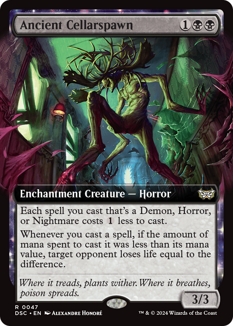 Ancient Cellarspawn (Extended Art) - Duskmourn: House of Horror Commander: (Extended Art, enchantment)