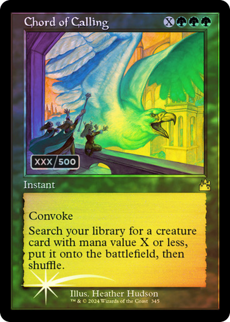 Chord of Calling (Retro Frame) (Serial Numbered) - Ravnica Remastered Foil