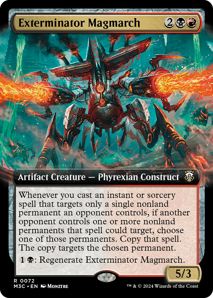 Exterminator Magmarch (Extended Art): (Extended Art) [Modern Horizons 3 Commander]