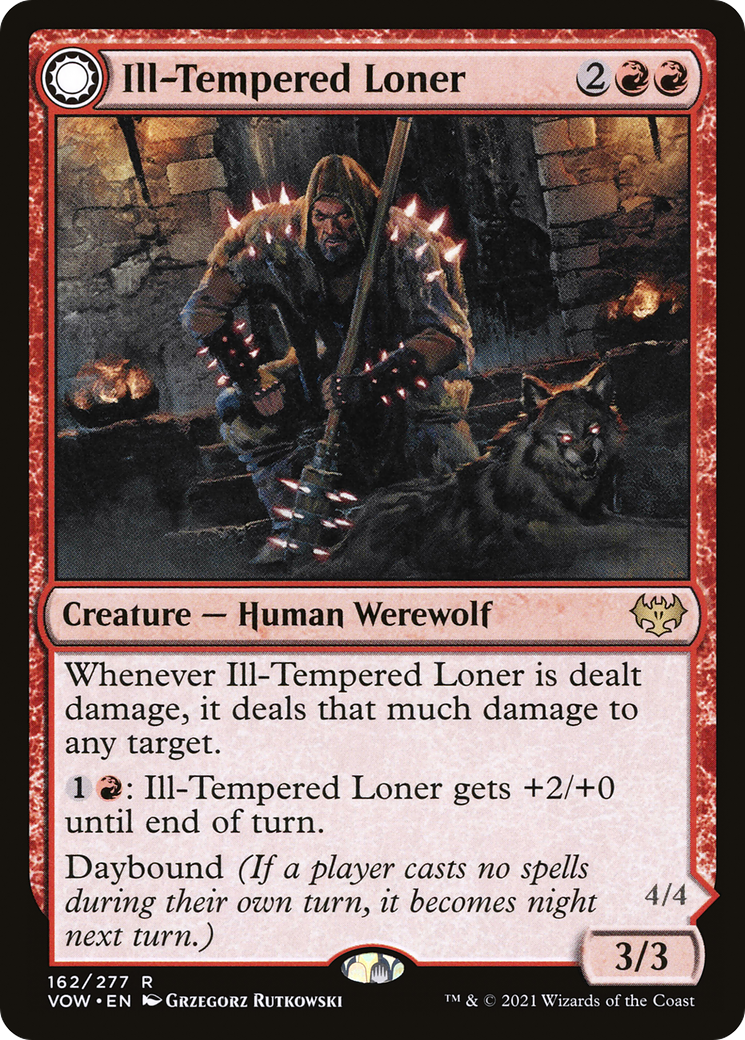 Ill-Tempered Loner: (Double Faced Transform) [Innistrad: Crimson Vow]