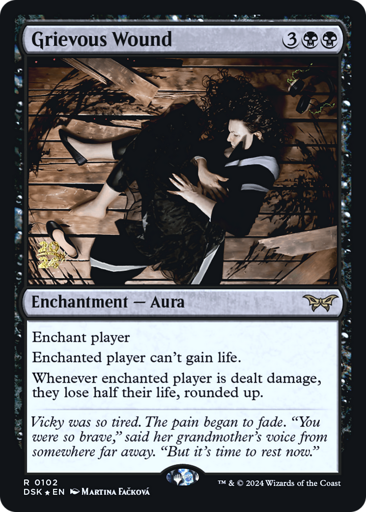 Grievous Wound [Duskmourn: House of Horror Promos] Foil