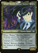 "Brims" Barone, Midway Mobster (Showcase) (Galaxy Foil) - Unfinity: (Showcase) Foil