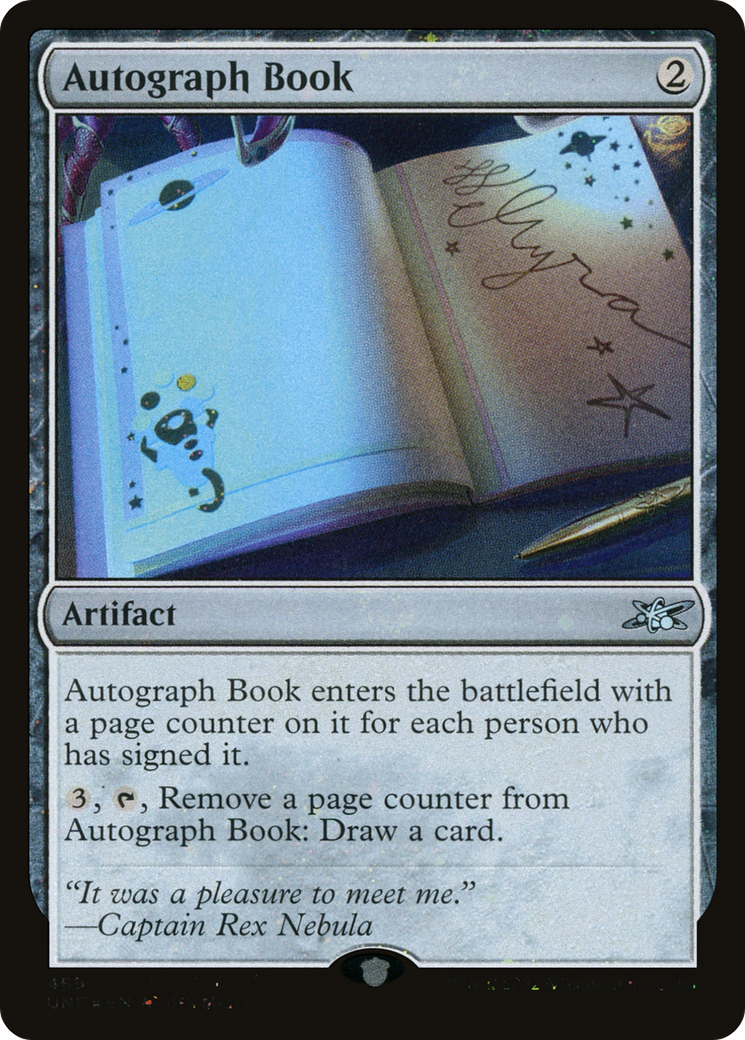 Autograph Book (Galaxy Foil) - Unfinity Foil