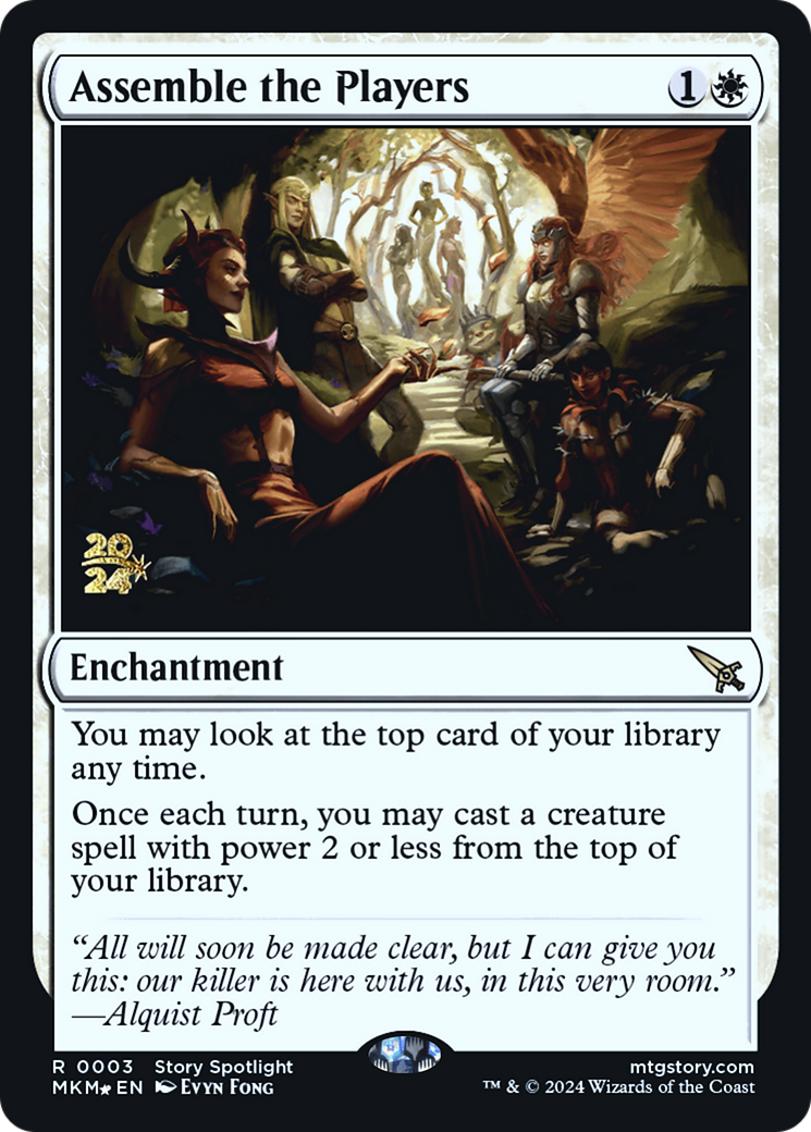 Assemble the Players - Murders at Karlov Manor Promos Foil
