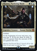 Shanna, Purifying Blade [Dominaria United Prerelease Promos]