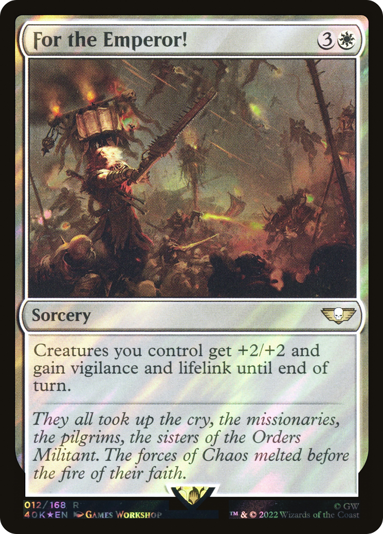 For the Emperor! (Surge Foil) [Warhammer 40,000 Commander] Foil