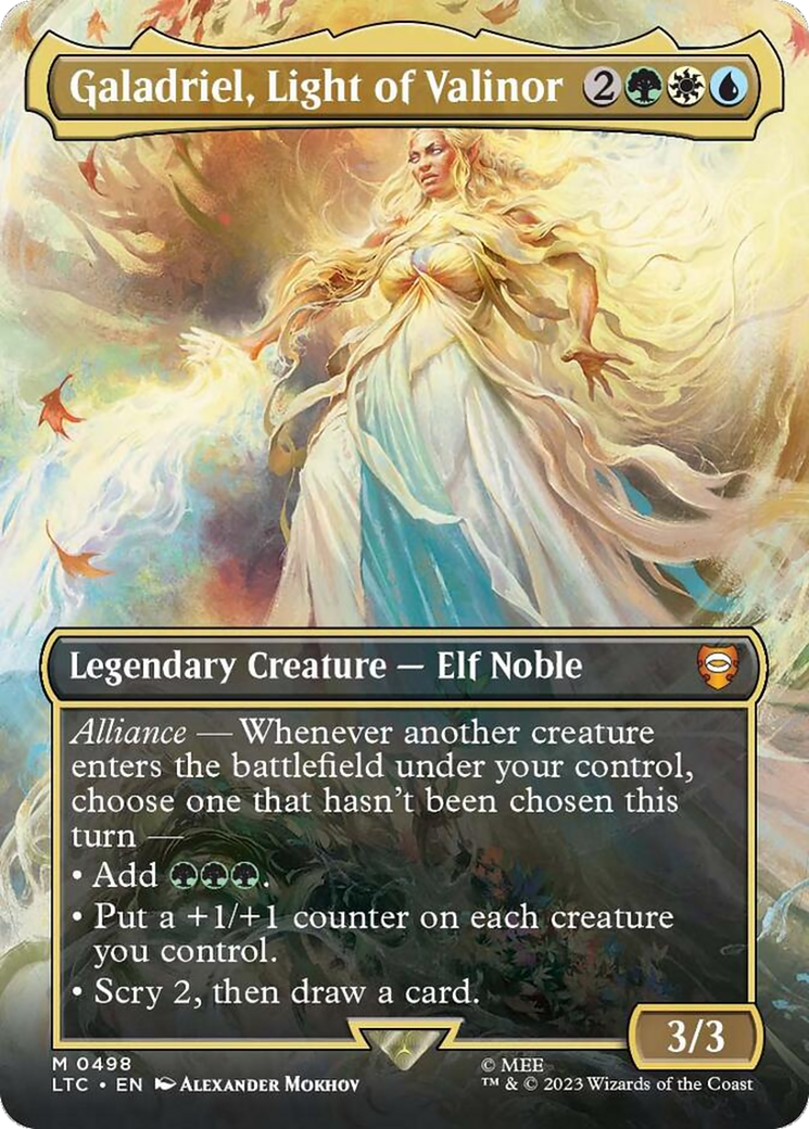 Galadriel, Light of Valinor (Borderless) [Tales of Middle-earth Commander]