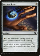 Arcane Signet (MIC) - The List