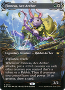 Finneas, Ace Archer (Borderless) (Raised Foil): (Showcase) [Bloomburrow] Foil