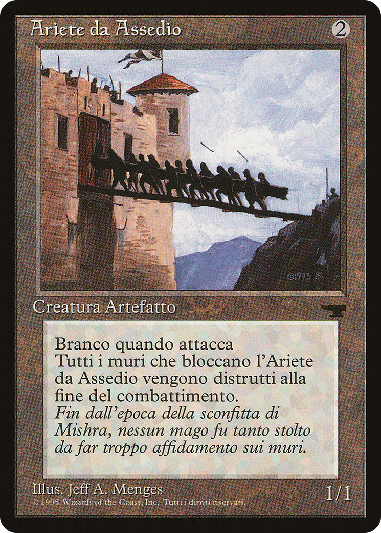 Battering Ram (Italian) - "Ariete da Assedio" - Rinascimento