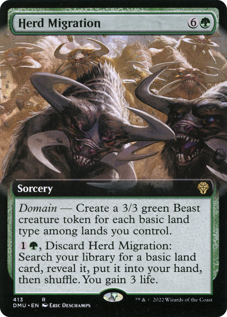 Herd Migration (Extended Art): (Extended Art) [Dominaria United]
