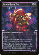Death-Rattle Oni (Halo Foil): (Showcase) [March of the Machine: The Aftermath] Foil