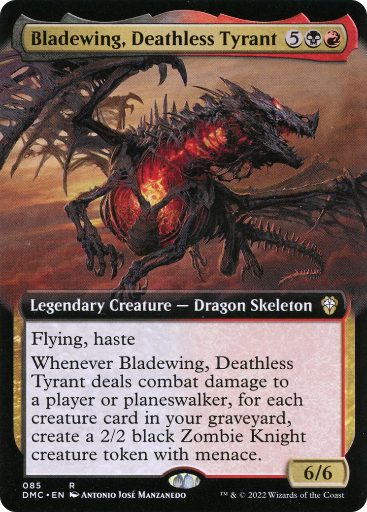 Bladewing, Deathless Tyrant (Extended Art) - Dominaria United Commander: (Extended Art)