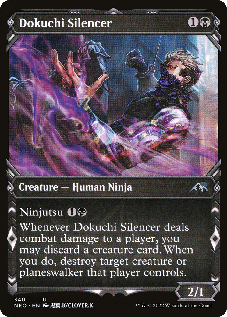 Dokuchi Silencer (Showcase) - [Kamigawa: Neon Dynasty]: (Showcase)