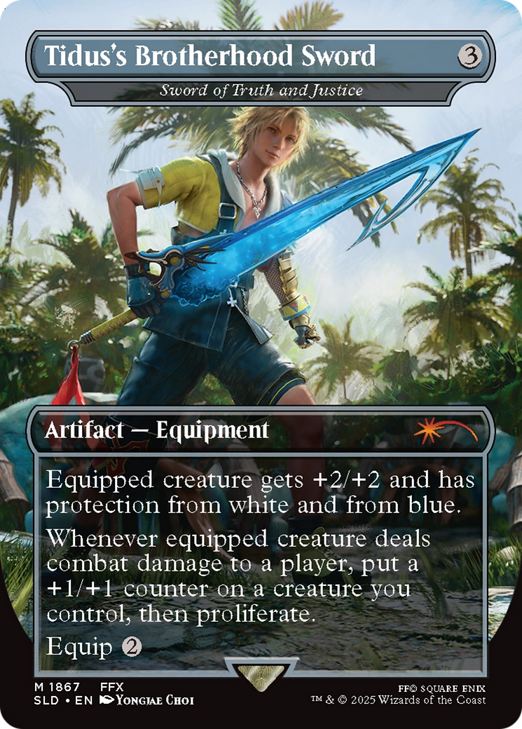Tidus's Brotherhood Sword - Sword of Truth and Justice [Secret Lair Drop] / Tidus's Brotherhood Sword (Borderless)