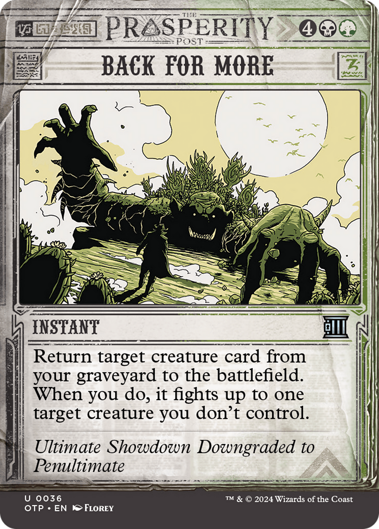 Back for More - Breaking News: (Showcase) (Borderless)
