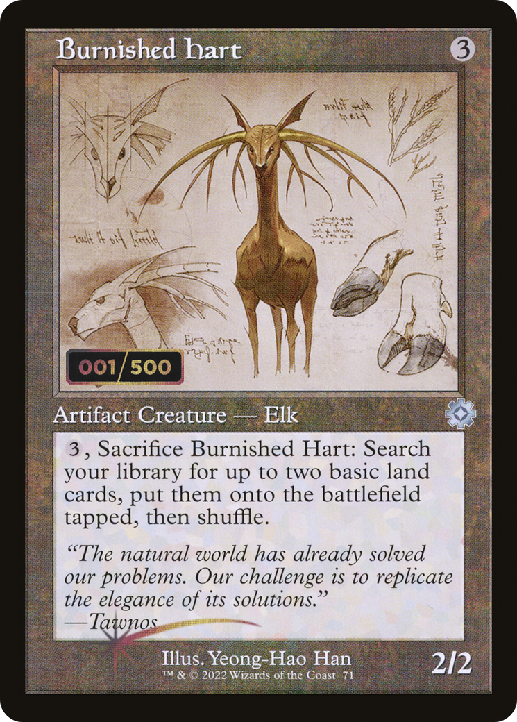 Burnished Hart (Schematic) (Serial Numbered) - The Brothers' War Retro Artifacts Foil