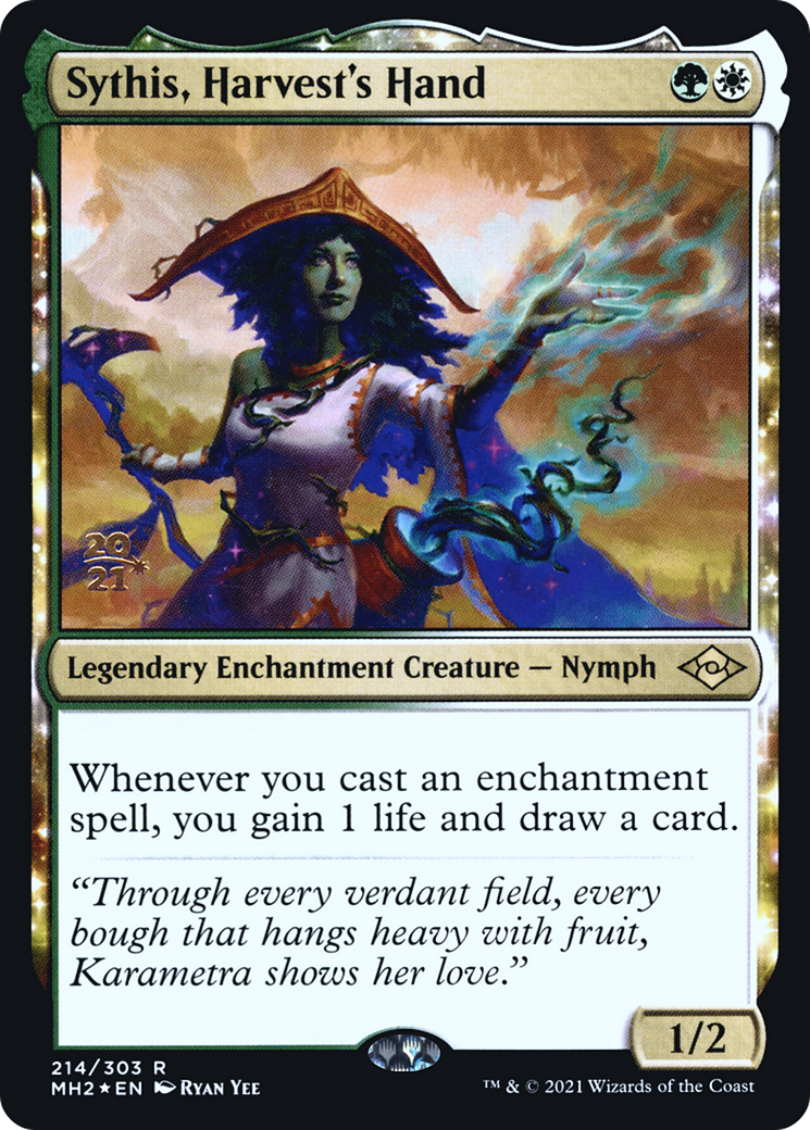 Sythis, Harvest's Hand - [Modern Horizons 2 Promos]: (enchantment) Foil