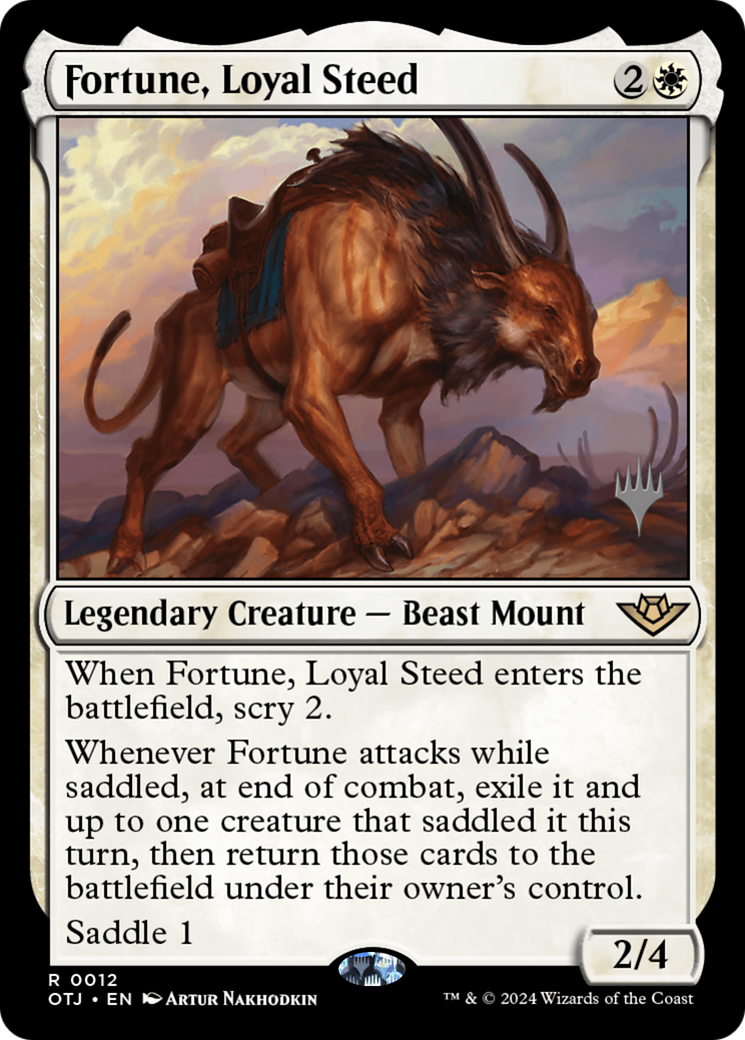 Fortune, Loyal Steed [Outlaws of Thunder Junction Promos]