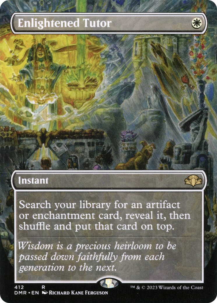 Enlightened Tutor (Borderless) [Dominaria Remastered]