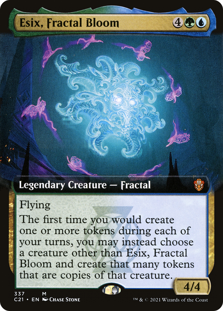 Esix, Fractal Bloom (Extended Art) - Commander 2021: (Extended Art)