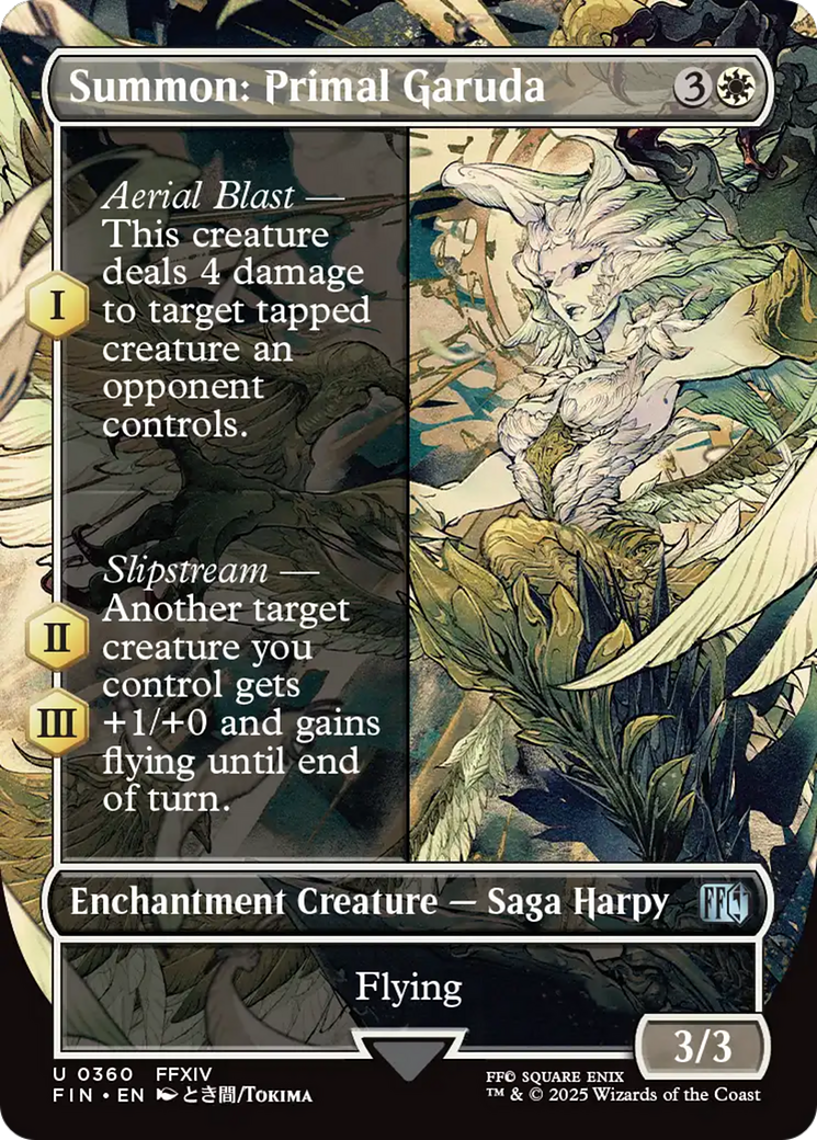 Summon: Primal Garuda (Borderless) - [FINAL FANTASY]: (enchantment)