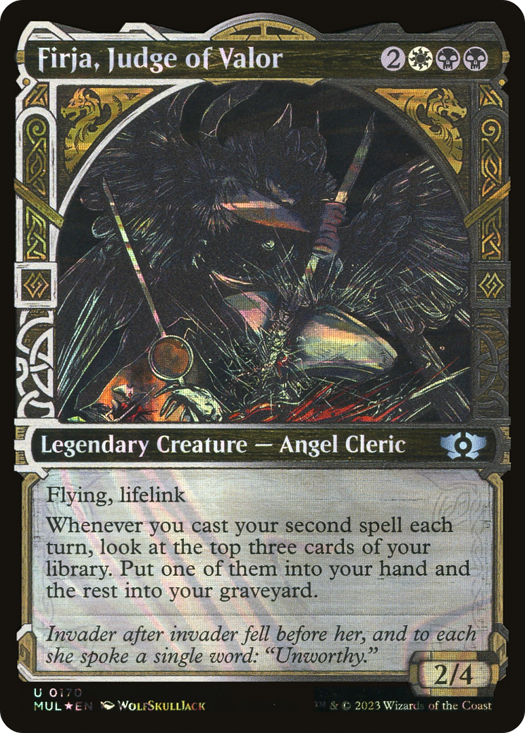 Firja, Judge of Valor (Halo Foil): (Showcase) [Multiverse Legends] Foil
