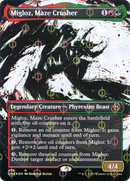 Migloz, Maze Crusher (Showcase) (Step-and-Compleat Foil) - [Phyrexia: All Will Be One]: (Showcase) (Borderless) Foil