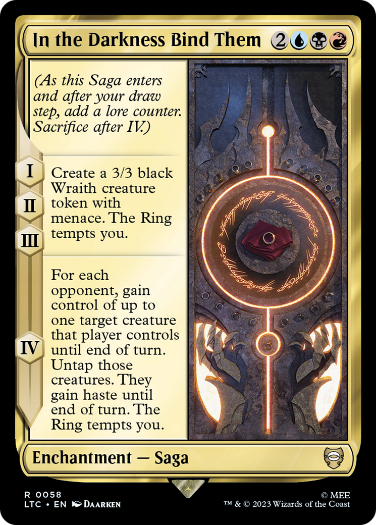 In the Darkness Bind Them [Tales of Middle-earth Commander]