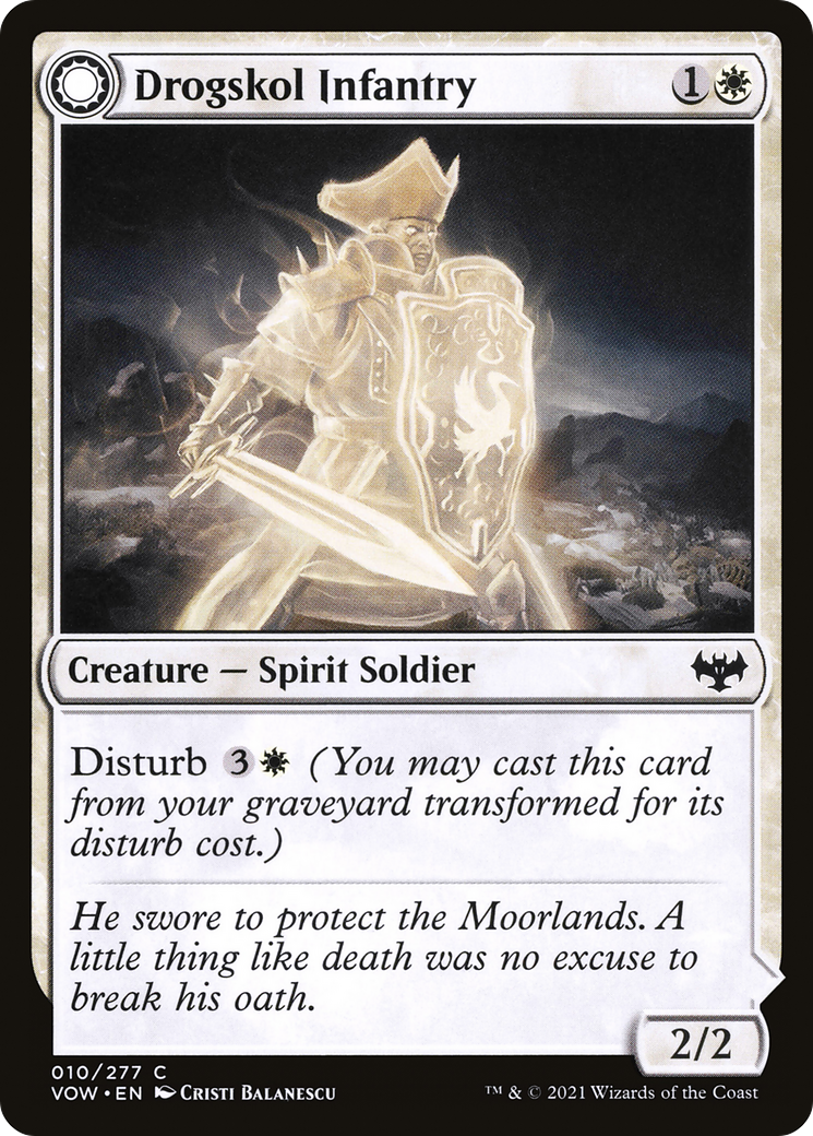 Drogskol Infantry: (Double Faced Transform) [Innistrad: Crimson Vow]