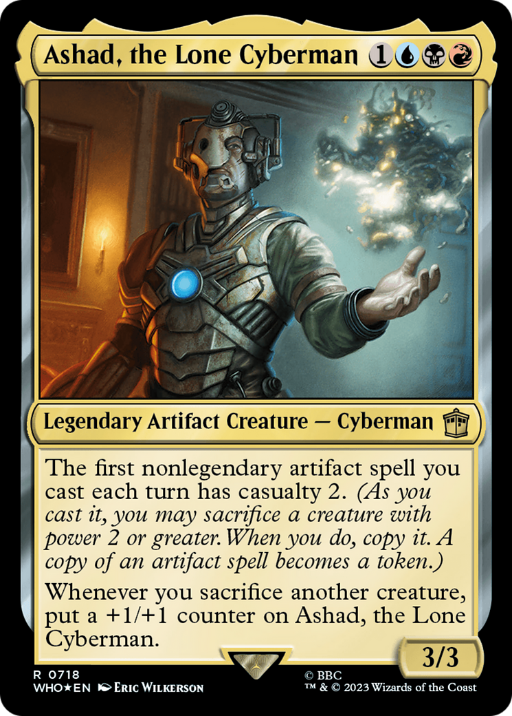 Ashad, the Lone Cyberman (Surge Foil) - Doctor Who Foil