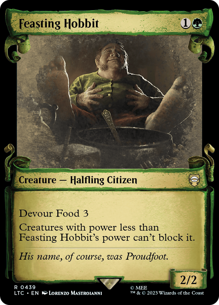 Feasting Hobbit (Showcase Scrolls): (Showcase) [Tales of Middle-earth Commander]