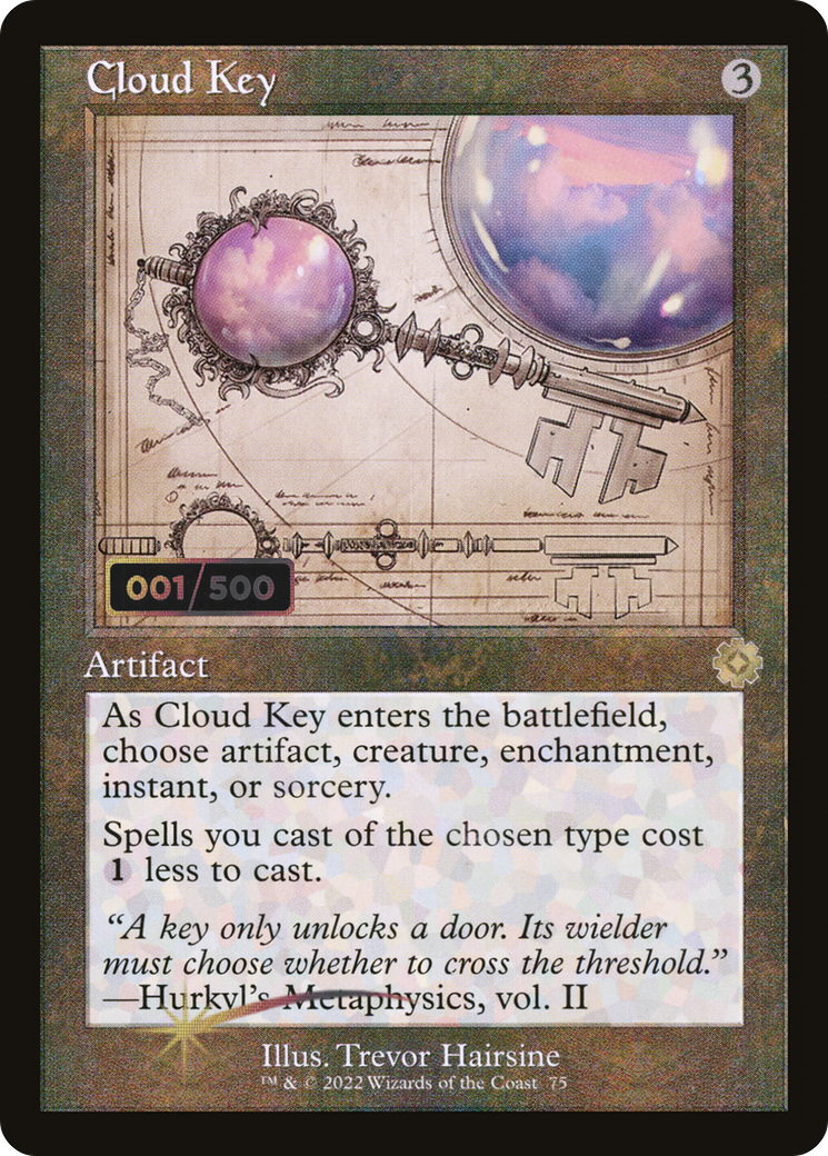 Cloud Key (Schematic) (Serial Numbered) [The Brothers' War Retro Artifacts] Foil