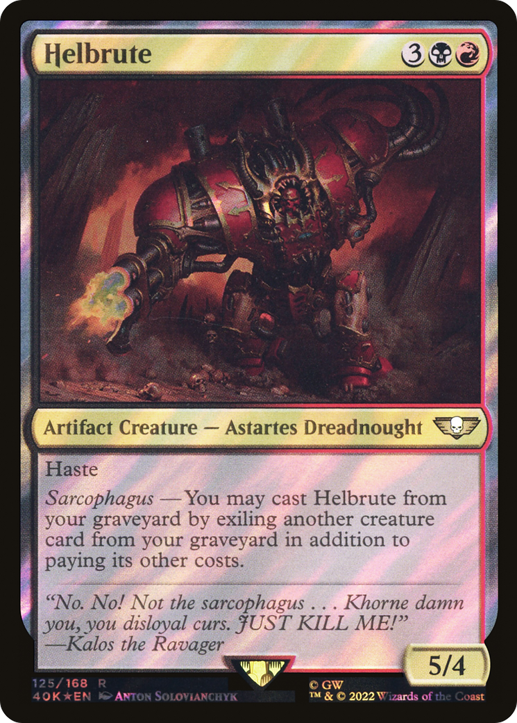 Helbrute (Surge Foil) [Warhammer 40,000 Commander] Foil