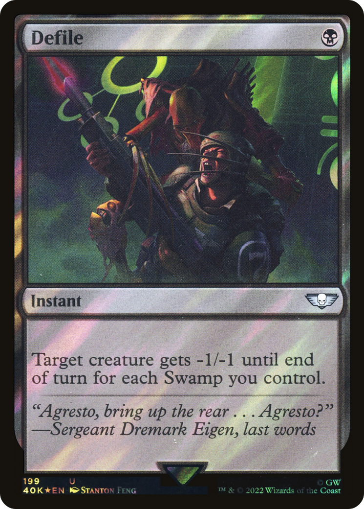 Defile (Surge Foil) [Warhammer 40,000 Commander] Foil