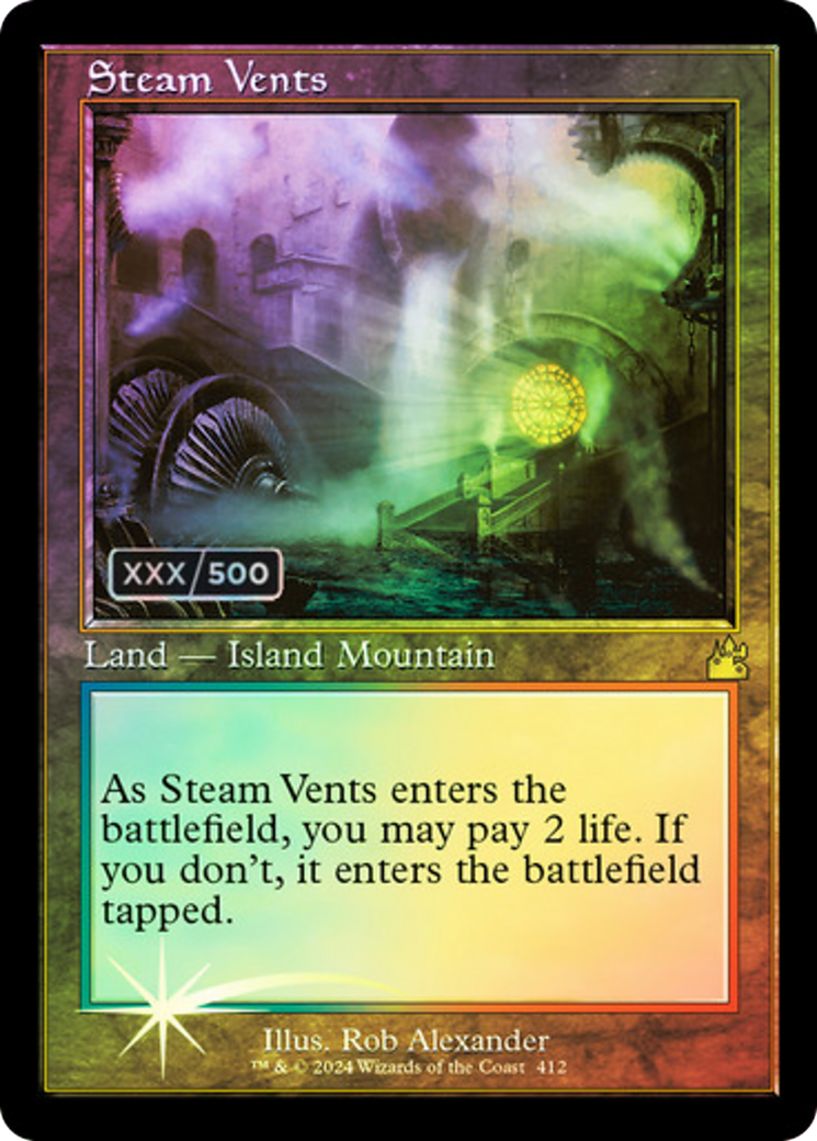 Steam Vents (Retro Frame) (Serial Numbered) - [Ravnica Remastered] Foil