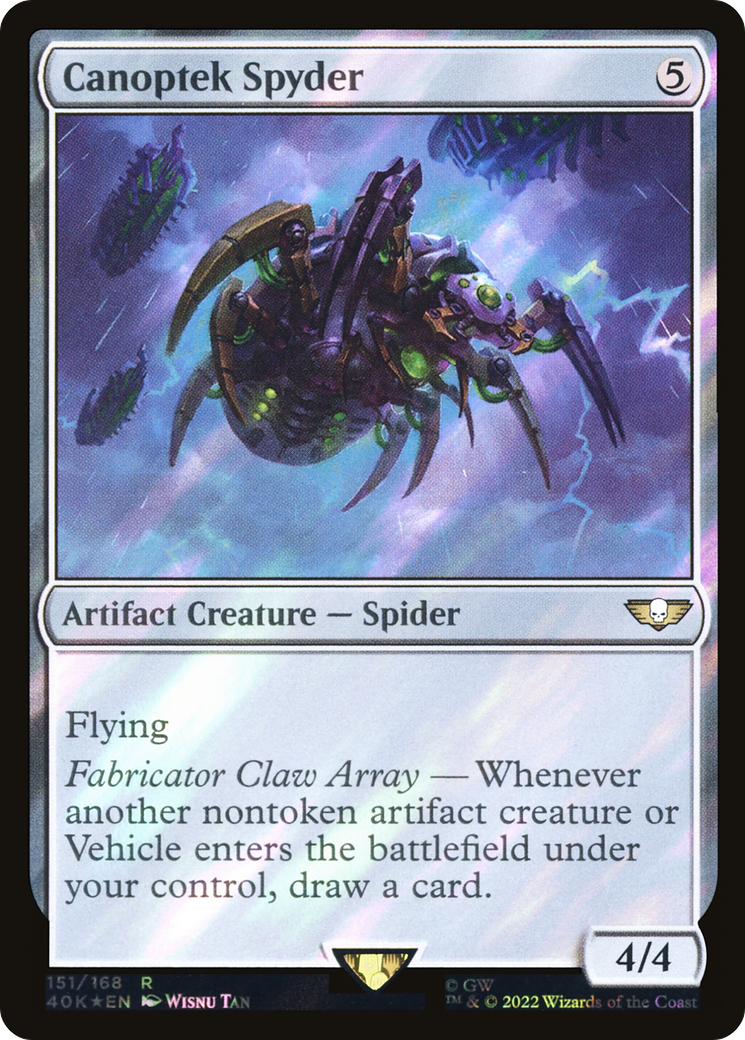 Canoptek Spyder (Surge Foil) - Warhammer 40,000 Commander Foil