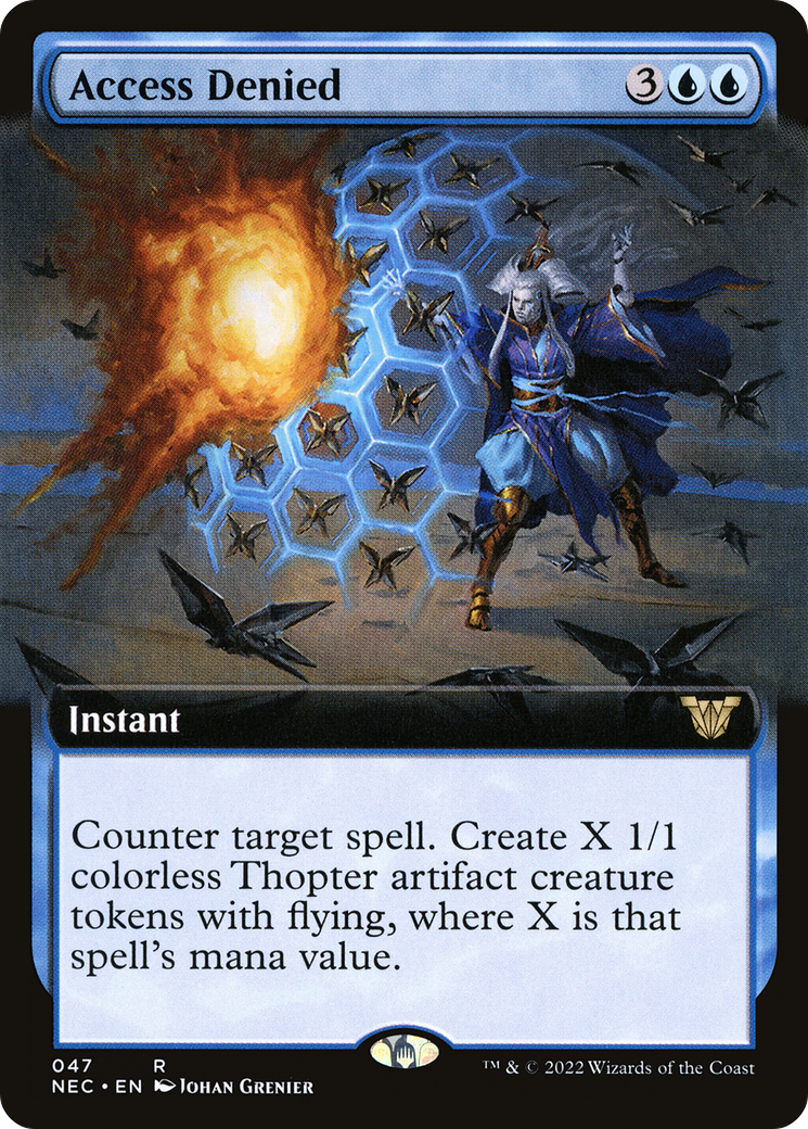 Access Denied (Extended Art) - Neon Dynasty Commander: (Extended Art)