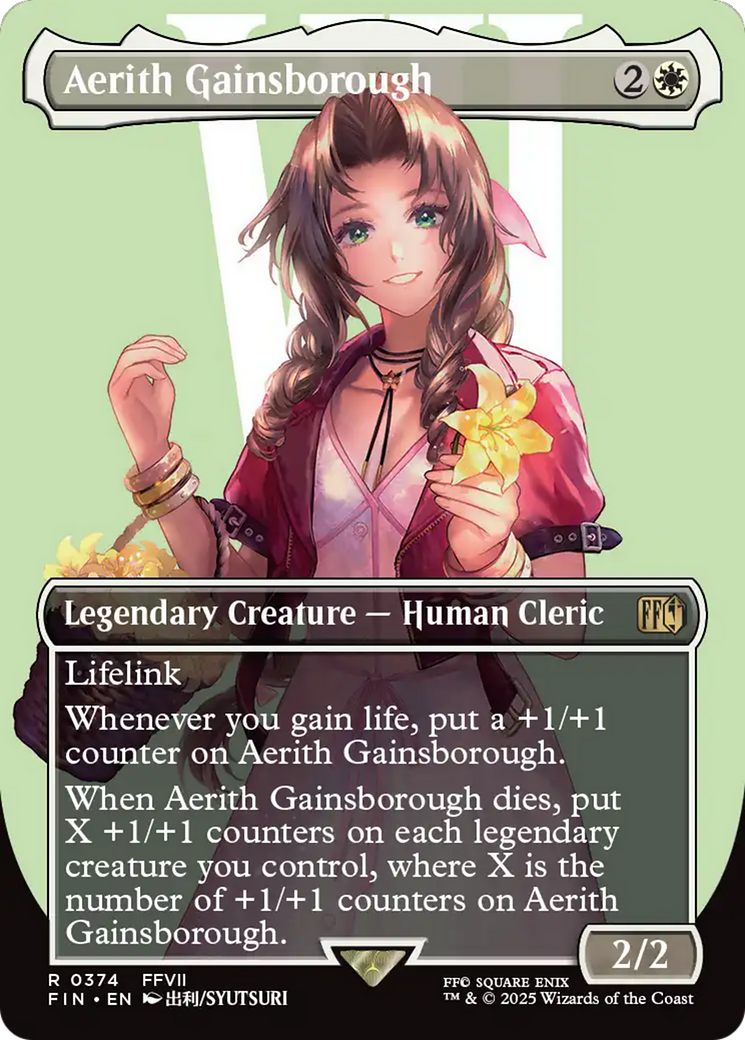 Aerith Gainsborough (Borderless) - [FINAL FANTASY]