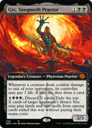 Gix, Yawgmoth Praetor (Extended Art): (Extended Art) [The Brothers' War]