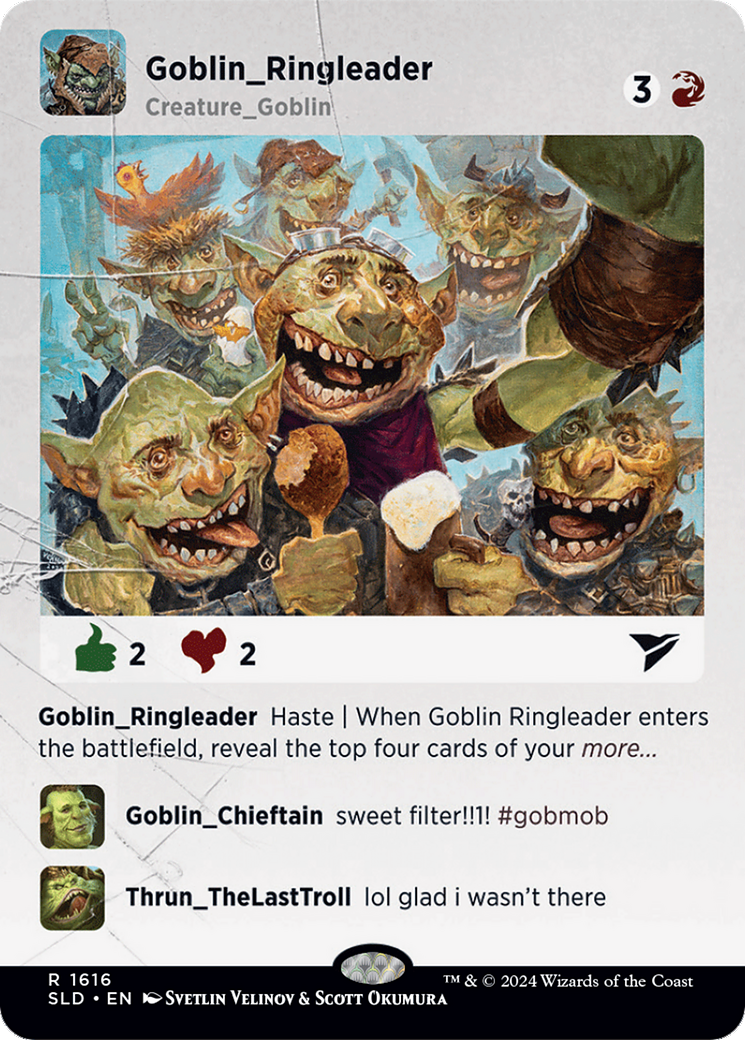 Goblin Ringleader (Borderless) [Secret Lair Drop]