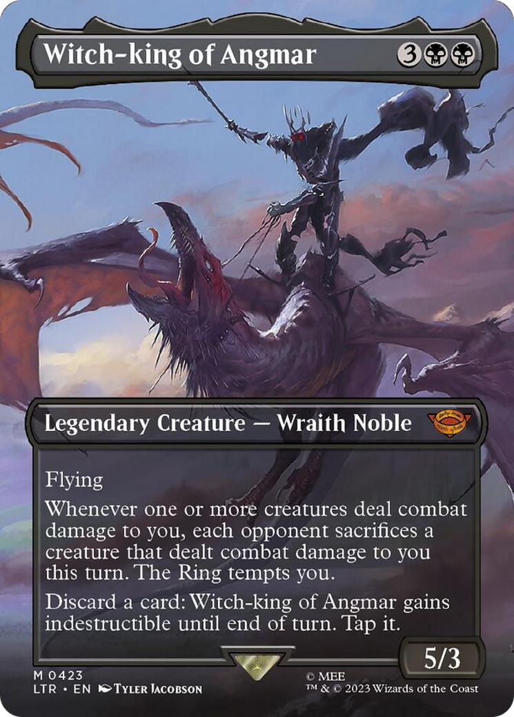 Witch-king of Angmar (Borderless Alternate Art) [The Lord of the Rings Witch-king of Angmar (Borderless Alternate Art) [The Lord of the Rings
