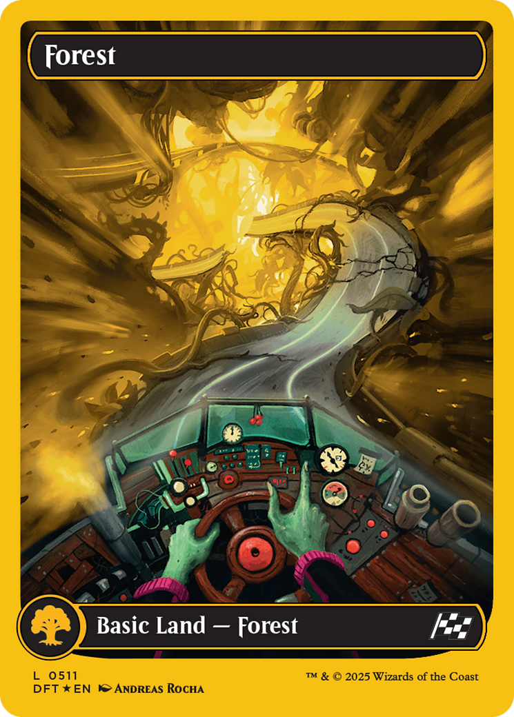 Forest (0511) (First-Place Foil): (Full Art) [Aetherdrift] Foil