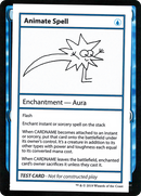 Animate Spell (No PW Symbol) - Mystery Booster Playtest Cards 2021