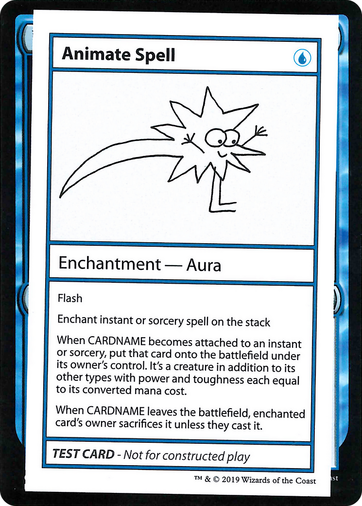Animate Spell (No PW Symbol) - Mystery Booster Playtest Cards 2021