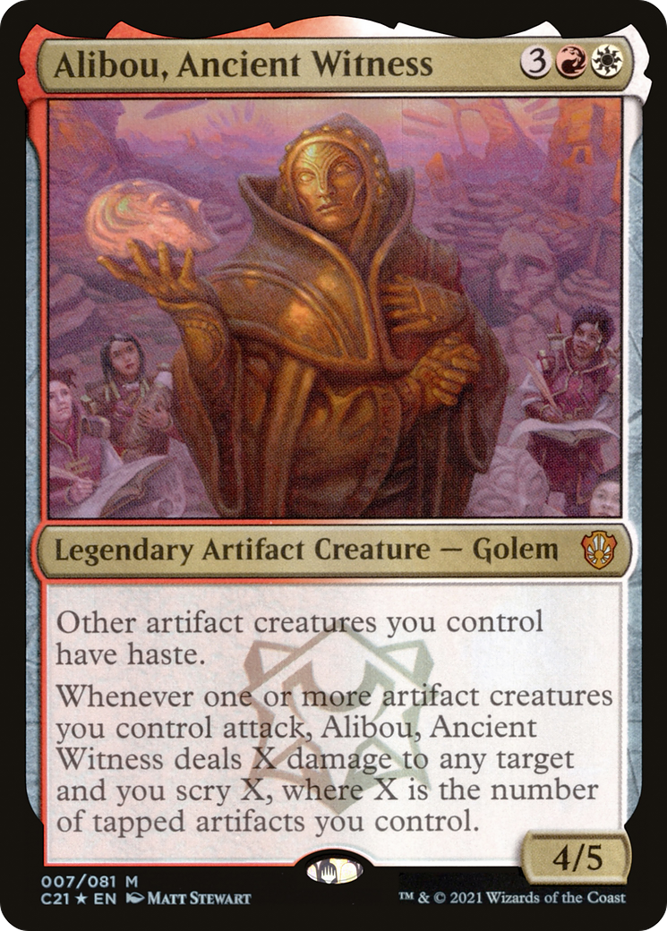 Alibou, Ancient Witness - Commander 2021 Foil