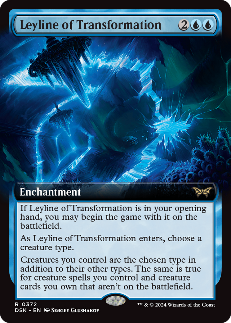 Leyline of Transformation (Extended Art) [Duskmourn: House of Horror]: (Extended Art)